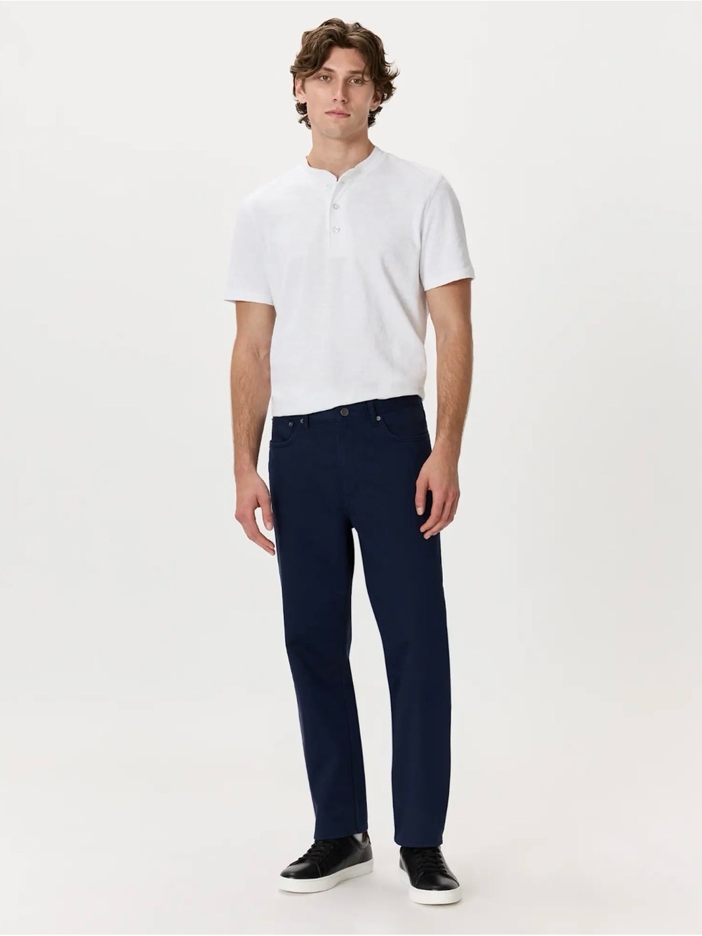 Quince Men’s Comfort Stretch Traveler 5-Pocket Pants, Straight, Deep Navy, 32x32